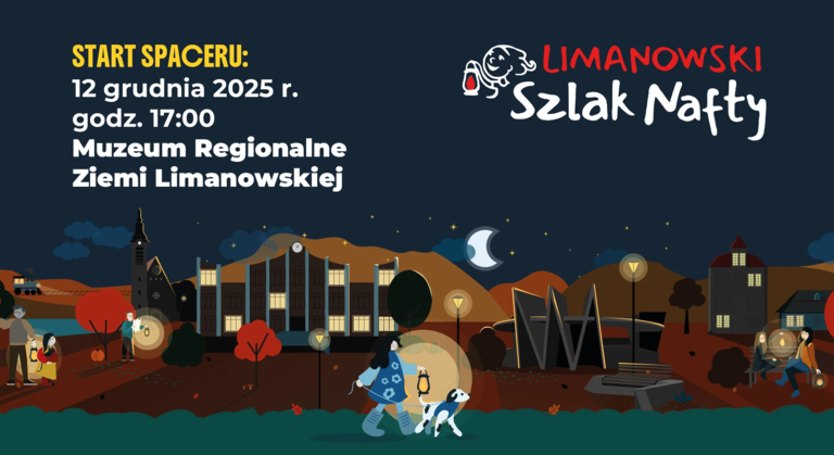 Zaproszenie na spacer wieczorny z lampami naftowymi